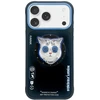 NIMMY dėklas GLASSES COOL CAT, suderinamas su „MagSafe“, skirtas IPHONE 17, juodas mėlynas