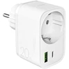 Puro 20W Power Delivery Charger su Schuko Plug and Socket 1x USB-C + 1x USB-A – baltos spalvos
