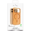 Puro „Daylight Magsafe“ suderinamas silikoninis dėklas, skirtas „iPhone 17 Pro Max“ – permatomos oranžinės spalvos