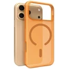 Puro „Daylight Magsafe“ suderinamas silikoninis dėklas, skirtas „iPhone 17 Pro Max“ – permatomos oranžinės spalvos