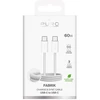 Puro Fabrik 4 240W pintas USB-C – USB-C 1m kabelis – baltos spalvos