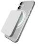 Puro Lite Mag TPU+PC dėklas suderinamas su MagSafe skirtas Apple iPhone 17 – skaidrus su baltos spalvos žiedu