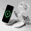 Ringke QI2.2 25W 3in1 Magnetic MagSafe belaidis sulankstomas įkroviklis baltos spalvos