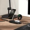 Tech-Protect A12 3in1 MagSafe indukcinis įkroviklis išmaniesiems telefonams / ausinėms / išmaniesiems laikrodžiams - juodas