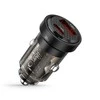 Tech-Protect CC30W automobilinis įkroviklis USB-C PD 30W / USB-A QC 3.0 – juodas