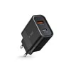 Tech-Protect C30W įkroviklis USB-C PD 30W / USB-A QC 3.0 – juodas