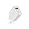 Tech-Protect C30W įkroviklis USB-C PD 30W / USB-A QC 3.0 – baltas
