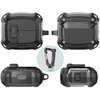Tech-Protect Silicone Hook dėklas skirtas Samsung Galaxy Buds 3 / 3 FE / 3 Pro – juodos spalvos