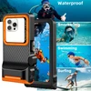Tech-Protect IPX8 Pro Atsparus vandeniui Phone Case - Oranžinis and Juodas