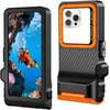 Tech-Protect IPX8 Pro Atsparus vandeniui Phone Case - Oranžinis and Juodas
