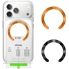 „Tech-Protect MMP-210“ magnetinis „MagSafe Ring“ 2 vnt. juodas ir kosminis oranžinis
