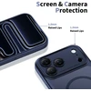 „Tech-Protect Magpeak Magsafe CC“ dėklas, skirtas „iPhone 17 Pro Max“ – matinės mėlynos spalvos Mėlyna