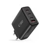 Tech-Protect NC100W-GAN įkroviklio tinklas GaN 3x USB-C PD 100W / USB-A QC 3.0 - juodas