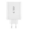 Tech-Protect NC100W-GAN įkroviklio tinklas GaN 3x USB-C PD 100W / USB-A QC 3.0 - juodas