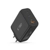 Tech-Protect NC240W-GAN 4-port laidinis įkroviklis PD 240W / QC3.0 juodos spalvos