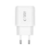 Tech-Protect NCA45W-GAN 2-Port laidinis įkroviklis PD 45W / QC3.0 baltos spalvos