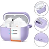 Tech-Protect Silicone Hook dėklas skirtas Samsung Galaxy Buds 3 / 3 FE / 3 Pro – violetinės spalvos