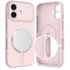 „Tech-Protect“ silikoninis „MagSafe“ dėklas, skirtas „iPhone 17“ – Rožinė