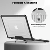 „Tech-Protect SmartShell Pro“ dėklas, skirtas „Macbook Pro 14 M1 / M2 / M3 / M4 / M5“ 2021–2025 m. – juodas ir skaidrus