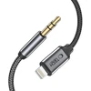 Jack Tech-Protect UltraBoost audio Lightning / mini lizdas 3,5 mm kabelis 1 m - juodas