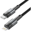 Tech-Protect UltraBoost Lightning / USB-C PD 20W 3A 2m laidas - pilkas