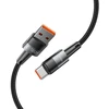 Tech-Protect UltraBoost USB-C / USB-A kabelis 66W 6A 0,5m – pilkas