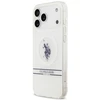Us Polo Assn US Polo DH and Bottom Stripe Logo MagSafe dėklas Apple iPhone 17 Pro Max baltos spalvos
