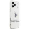 Us Polo Assn US Polo DH and Bottom Stripe Logo MagSafe dėklas Apple iPhone 17 Pro Max baltos spalvos