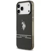 Us Polo Assn US Polo DH and Bottom Stripe Logo MagSafe dėklas Apple iPhone 17 Pro Max juodos spalvos