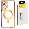 Wozinsky Electroplated with Magsafe for Samsung Galaxy S25 – dėklas telefonui aukso spalvos