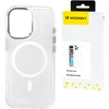 Wozinsky Glitter with Mag Safe for Samsung Galaxy S25 Plus – dėklas telefonui skaidrus with Glitter