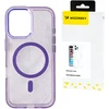 Wozinsky Glitter with Mag Safe for Samsung Galaxy S25 Ultra – dėklas telefonui violetinės spalvos with Glitter