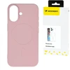 Wozinsky Liquid Silicone MagSafe Samsung Galaxy S24 FE Light dėklas telefonui rožinės spalvos