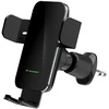 Wozinsky WEDZ-3Y8S clamp automobilinis telefono laikiklis su 15W inductive charger for phone on the air vent – juodos spalvos