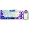 Klaviatūra Aula L99 (Balta/Violetinė) - Caramel Latte Switches