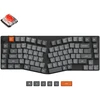 Keychron K15 Max Led Raudona Switch Wireless Low Profile Klaviatūra (Juodas) [K15M-A1].