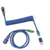 Klaviatūros laidas Keychron Premium Coiled (Mėlynas)