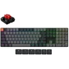 Žemo Profilio Klaviatūra Keychron K5 QMK (Juoda) - Low Profile Gateron Raudona Switches