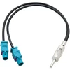 0224# Oem Automobilio antenos adapteris Ford 2xFAKRA (M)-DIN kištukas