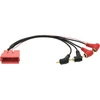 Blow Oem ISO lizdas mini 4xRCA AUDI VW SKODA