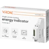 Orno 1 Fazowy Vienfazis skaitmeninis elektros energijos suvartojimo indikatorius, 40A, 1 modulis, DIN TH-35mm