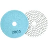 10x 10 deimantinių poliravimo diskų, 80 mm, porceliano plytelių šlifavimui su „Velcro“ 2000
