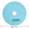 10x 10 deimantinių poliravimo diskų, 80 mm, porceliano plytelių šlifavimui su „Velcro“ 2000