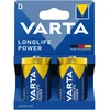 2x 2 x R-20 R20 D 1,5 V šarminės „Longlife Power Varta“ baterijos