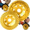 2x deimantiniai diskai betonui šlifuoti, 125 mm, greitis 80 m/s, 2 vnt. rinkinys - or011168
