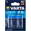 2x R-14 LR14 C 1.5V šarminės Varta longlife baterijos lizdinėje pakuotėje