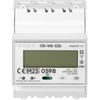 Orno 3 Fazowy Trifazis elektros skaitiklis, 100A, RS-485 prievadas, MID, 4 moduliai, daugiatarifis DIN TH-35mm, paruoštas PV sistemoms