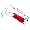 Blow Oem Vamzdelio formos jungtys 4.8/0.5 100vnt - raudona