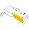Blow Oem Vamzdelio formos jungtys 6.3/0.8 100vnt - geltona