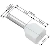 Blow Oem Vamzdelio formos jungtys 2x0.5/8 100vnt - balta